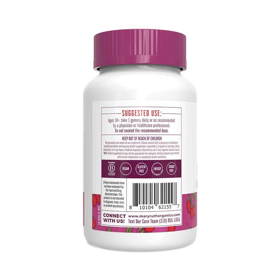 MaryRuth's Biotin Hair, Skin & Nails Gummies - Goji Berry 30 Count
