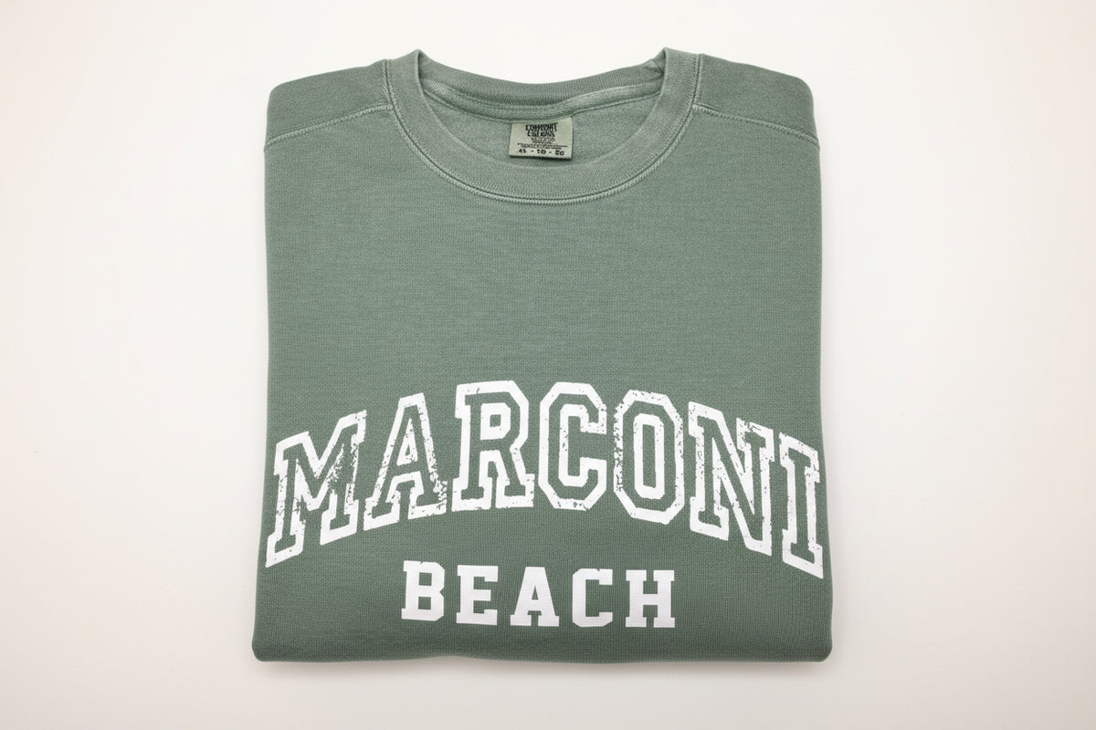 Cape Cod Marconi Beach Wellfleet Sweatshirt | Comfort Colors Unisex
