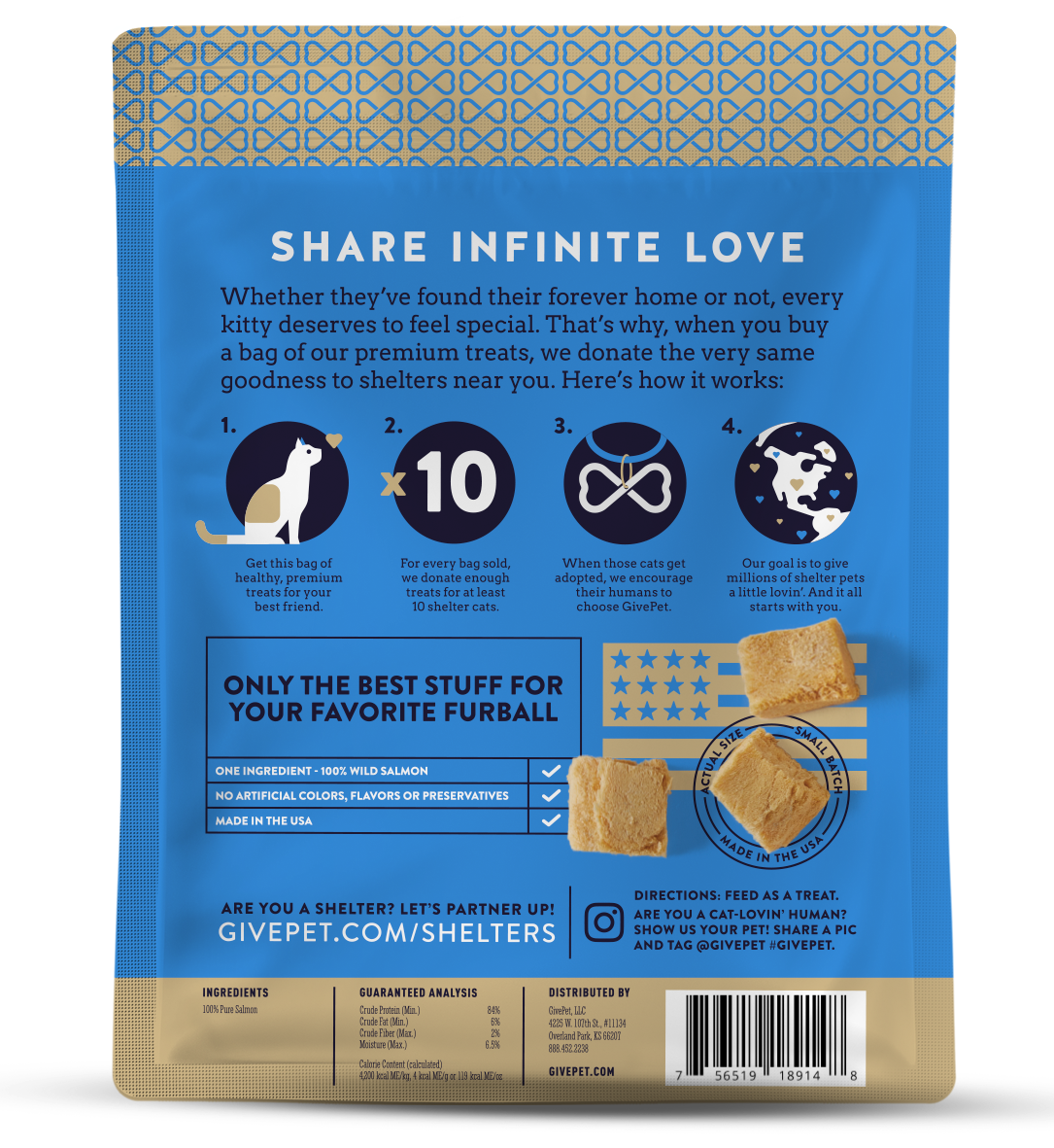 GivePet Purrfect Cast Freeze Dried Cat Treats Ingredients