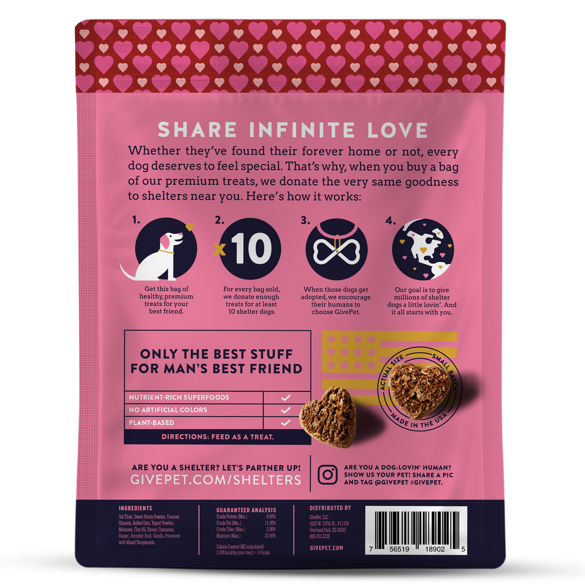 GivePet Spice Soft-Baked Dog Treats | Healthy Gourmet Dog Snacks Ingredients