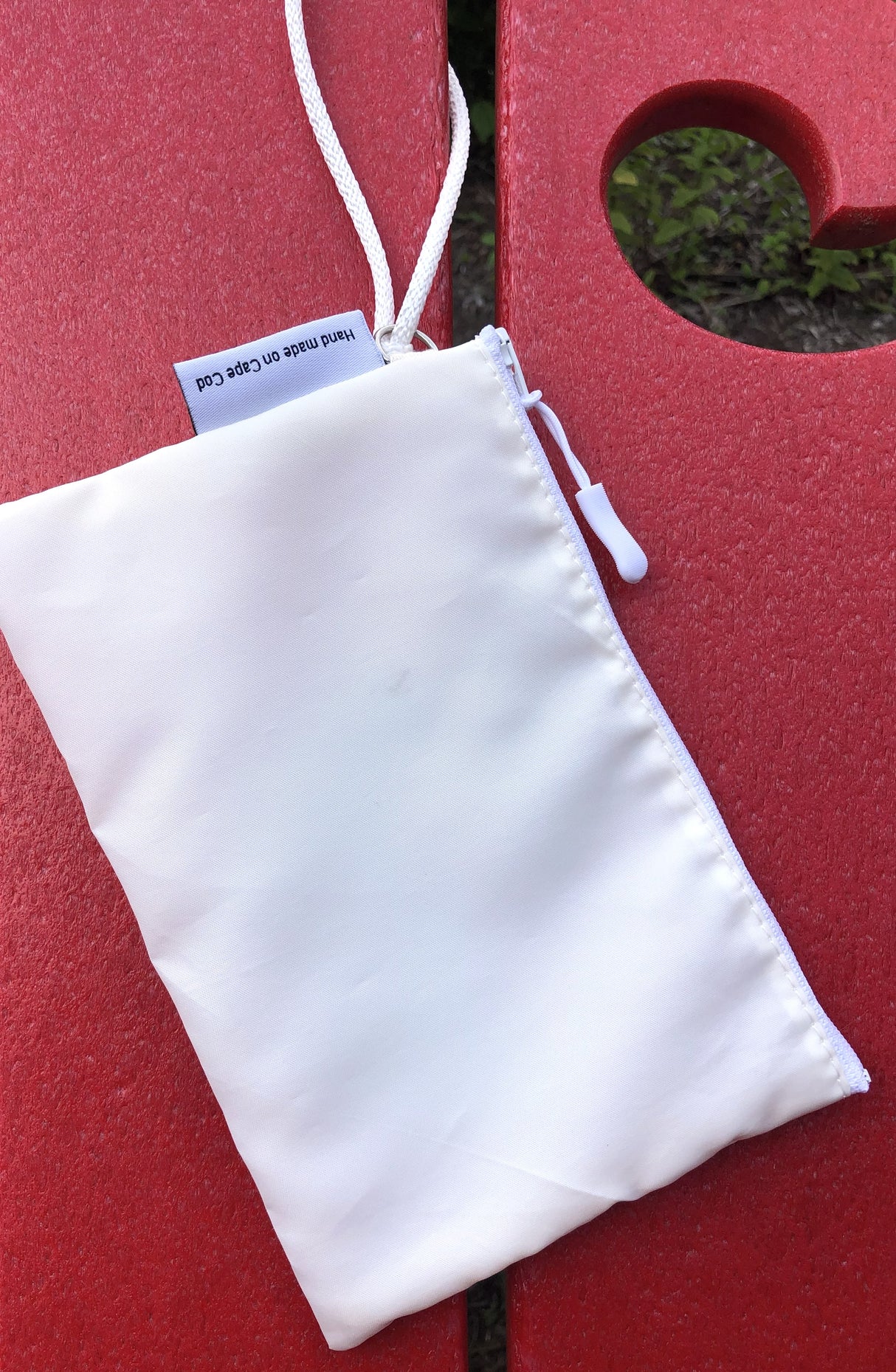 Mermaid Reclaimed Sail Wristlet Handmade on Cape Cod, MA - Light Blue