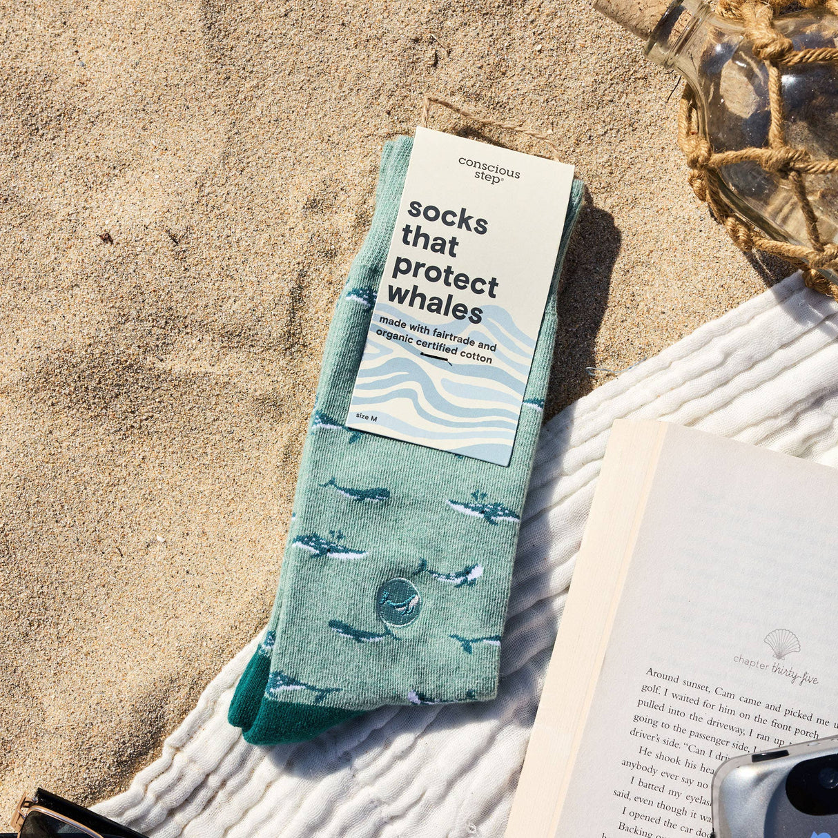 Protect our oceans with every step. Buy organic blend socks that help strength oceans and marine life. Shop the collection today!