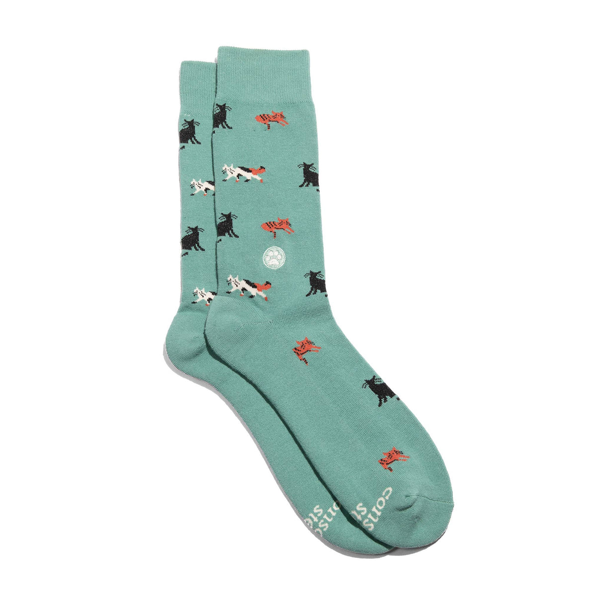 Save shelter cats with every step. Shop these 75% organic cotton socks.