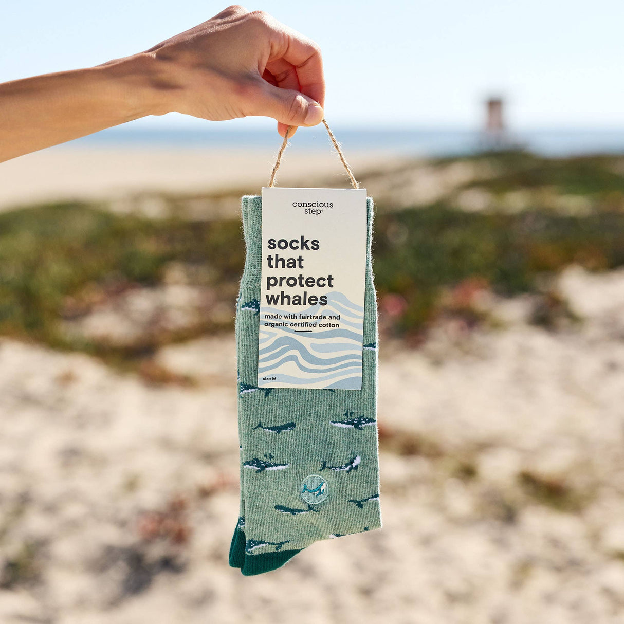 Protect our oceans with every step. Buy organic blend socks that help strength oceans and marine life. Shop the collection today!