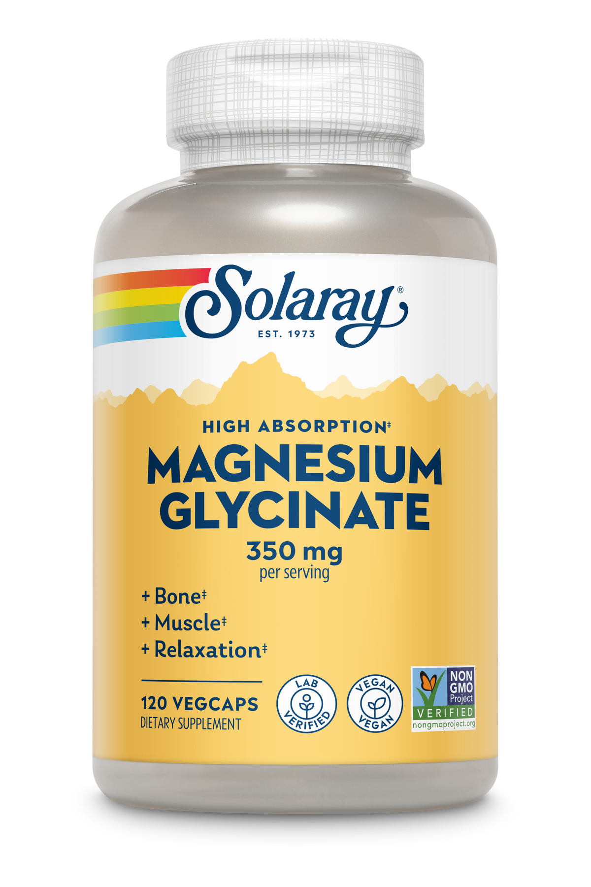 Solaray Magnesium Glycinate 350 mg | Sleep & Muscle Support