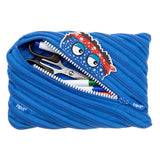 ZIPIT Monster Jumbo Pencil Pouch | Blue Large Case