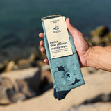Socks that Protect Manta Rays | 70% Organic: Size Medium