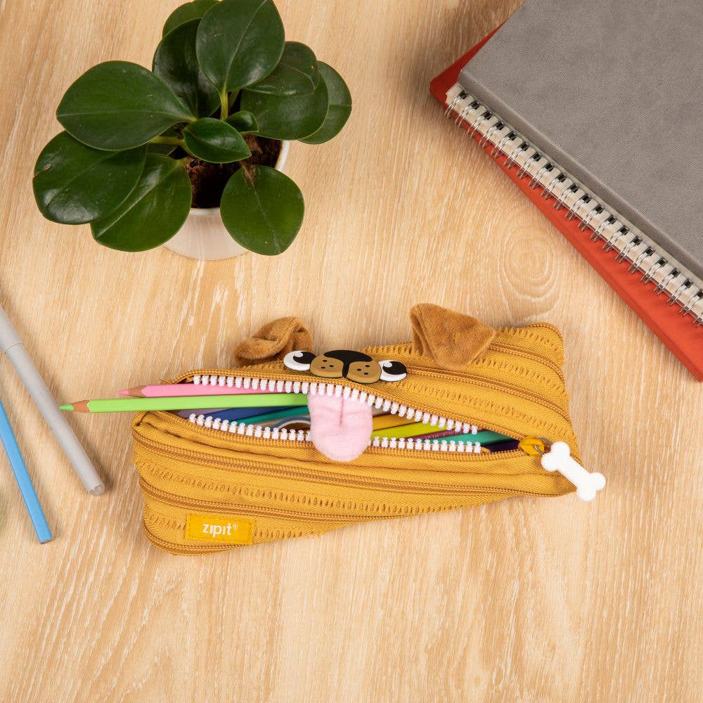 ZIPIT Sandy Paws Dog Pencil Case - Make Back to School Paw-Some!