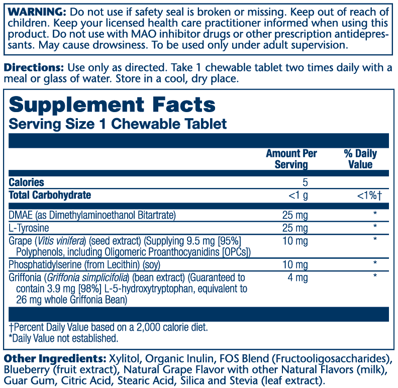 Solaray Focus for Children with DMAE & L-Tyrosine 60ct / Grape