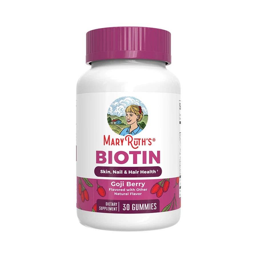 MaryRuth's Biotin Hair, Skin & Nails Gummies - Goji Berry 30 Count