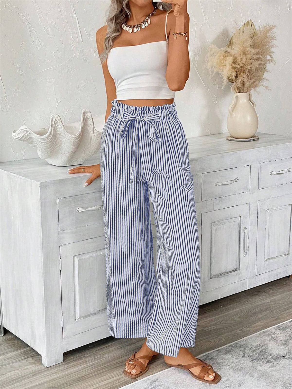 Coastal Striped Pants | Summer Sample Sale Clearance