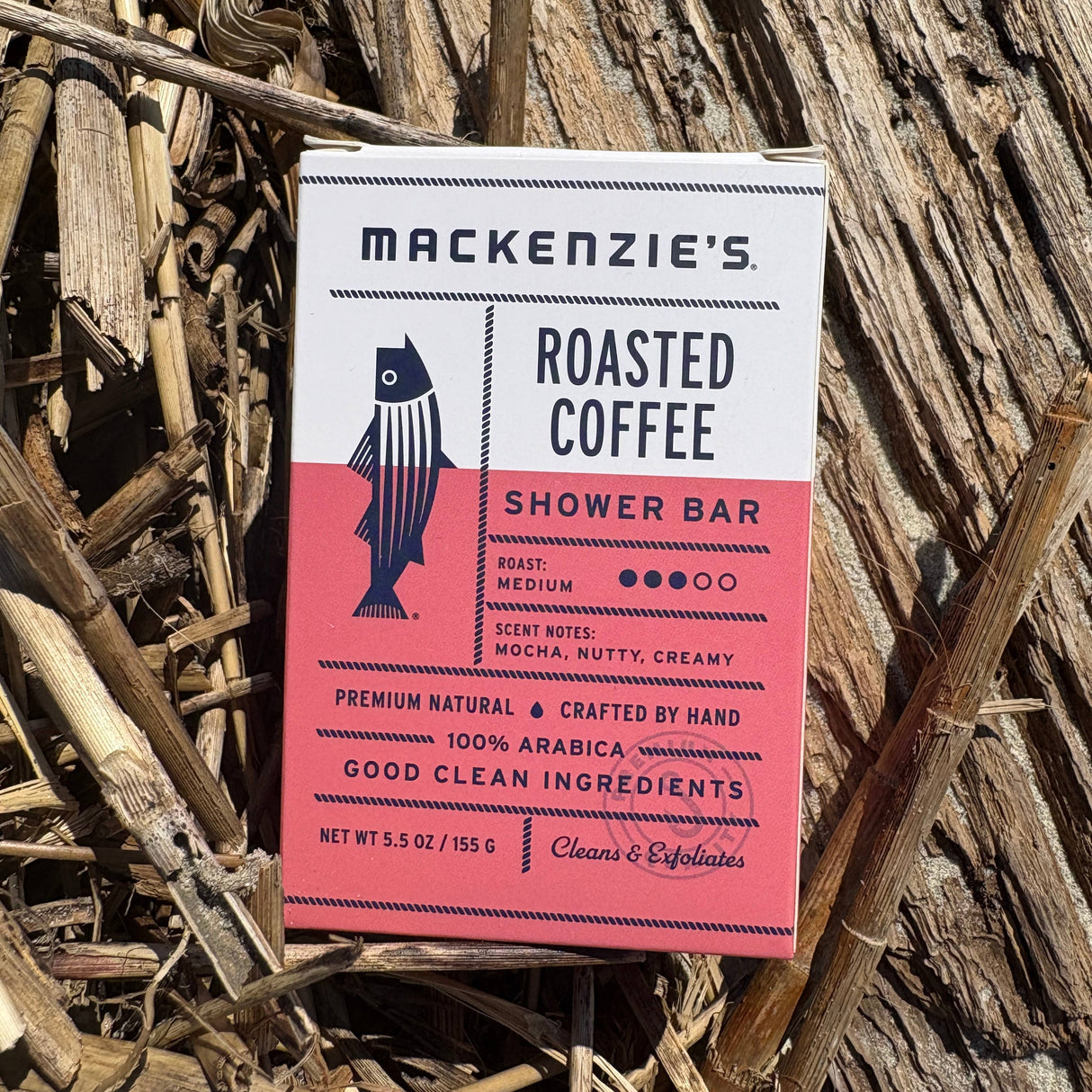 MacKenzie's Fisherman Roasted Coffee Shower Bar- 5.5 oz