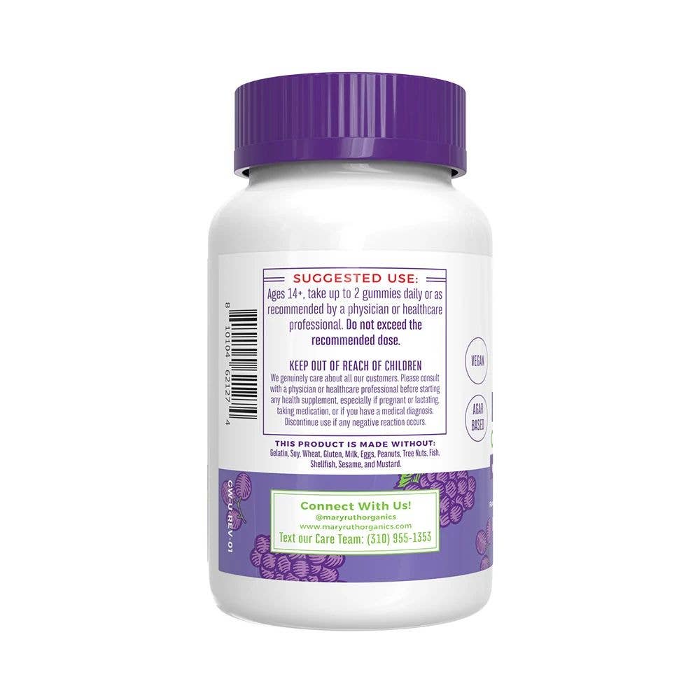 MaryRuth's Iron & Vitamin C Gummies | Sugar-Free Gripe-Free 60 Count