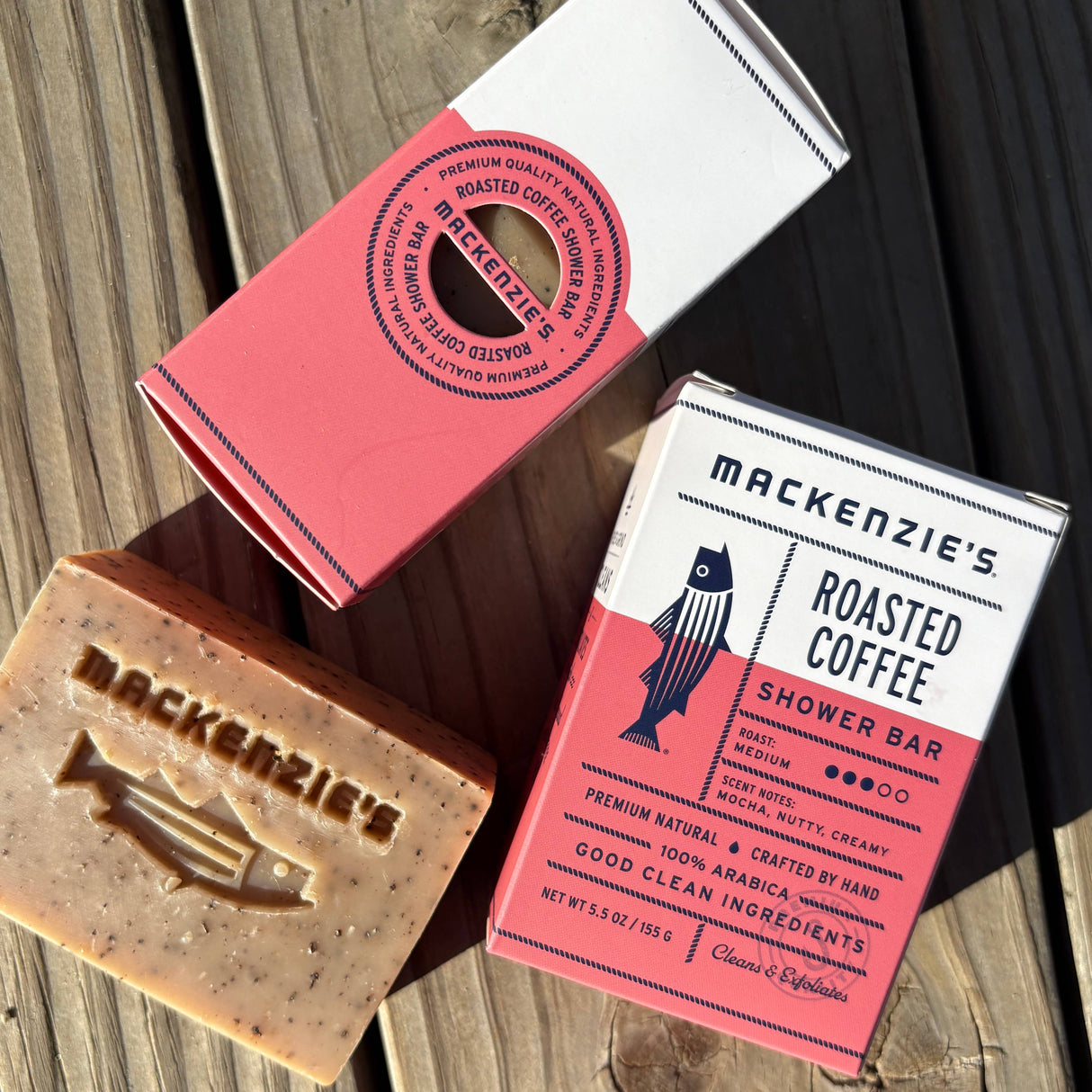 MacKenzie's Fisherman Roasted Coffee Shower Bar- 5.5 oz