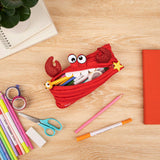 ZIPIT Crab Pencil Case with Gift Box, Claws a Scene!