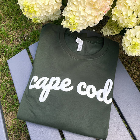 Cape Cod Sweatshirt Puff Lettering 1