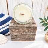 Cape Cod candle with wooden wick