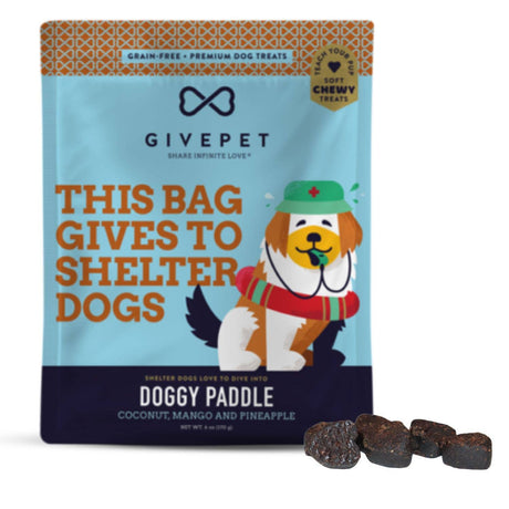GivePet Doggy Paddle Soft & Chewy Training Dog Treats Helps Soft