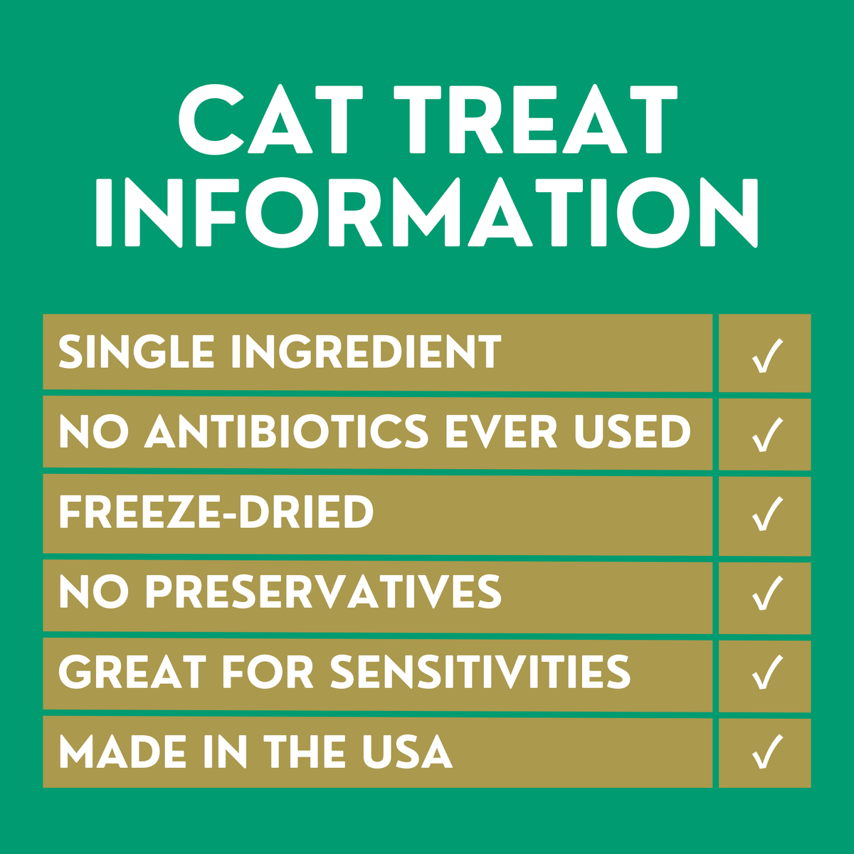 GivePet Purrfect Cast Freeze Dried Cat Treats Information