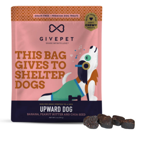 GivePet Upward Dog Soft & Chewy Training Treats Helps Homeless Dogs