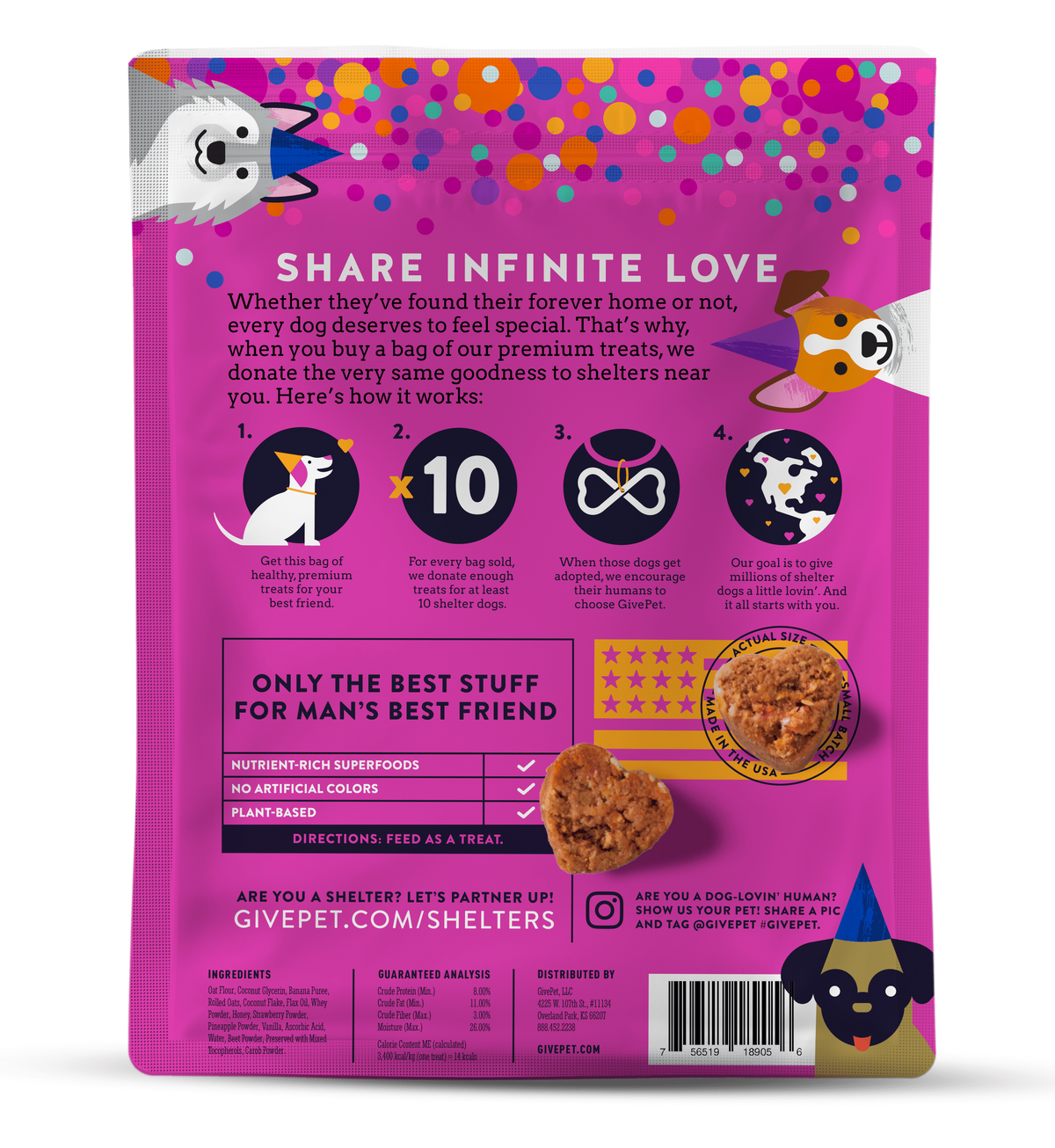 Gotcha Day Dog Treats Ingredients