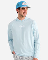 Huk Men's Airweight Hooded Pullover | UPF 40+ Sun Hoodie