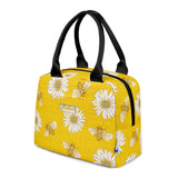 OEELINN Daisy Bees Lunch Bag Tote