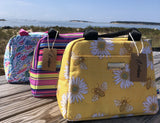 OEELINN Daisy Bees Lunch Bag Tote Yellow