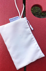 Mermaid Reclaimed Sail Wristlet Handmade on Cape Cod, MA - Light Blue