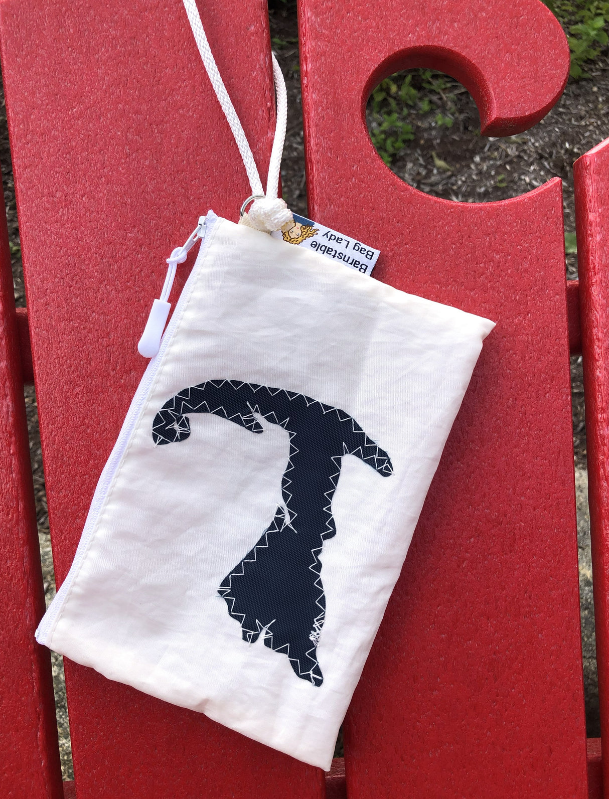 Navy Cape Reclaimed Sail Wristlet Handmade on Cape Cod, MA