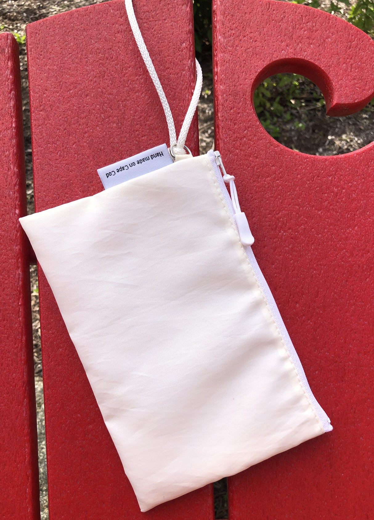 Mermaid Reclaimed Sail Wristlet Handmade on Cape Cod, MA - Powder Blue
