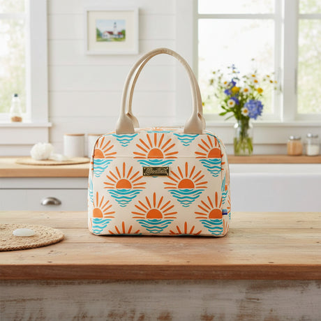 Sunset Sea Ocean Lunch Bag Tote 