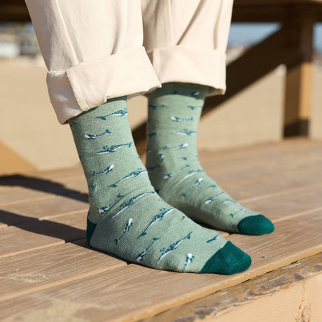 Protect our oceans with every step. Buy organic blend socks that help strength oceans and marine life. Shop the collection today!