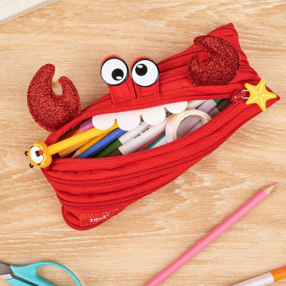 ZipIt Crab Pencil Case Available at Cape Mercantile