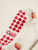 🍟 French Fries Grip Yoga and Pilates Socks WHITE - Warrior II to the Drive Thru