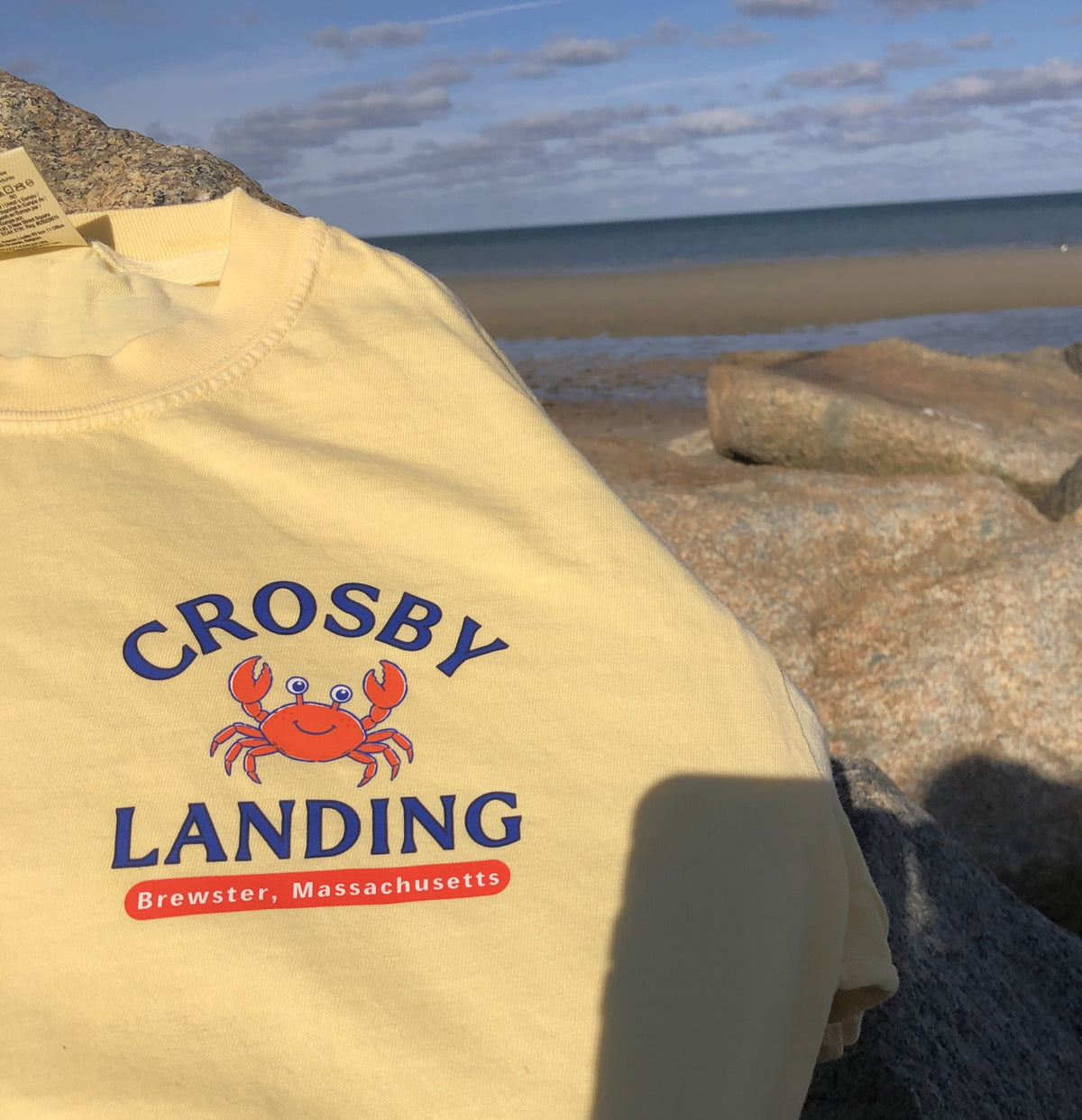 Crosby Landing Beach in Brewster shirt