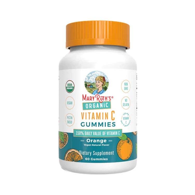 MaryRuth's Organic Vitamin C Gummies | Vegan Non GMO 60 Count