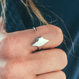 Sterling Silver Manta Ray Ring | Help Save Marine Life