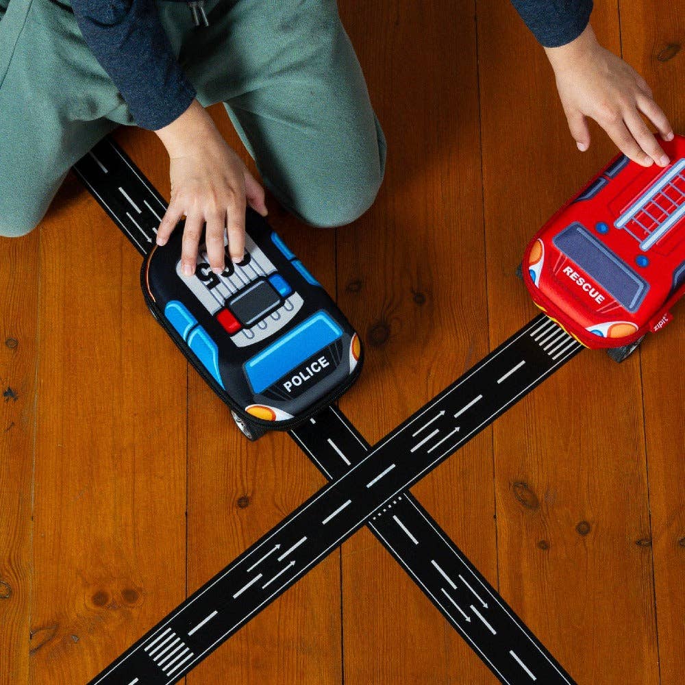 ZIPIT Law & Order Police Car Box, Pencil Case for Boys and Girls