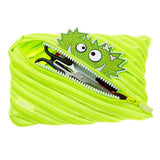 ZIPIT Monster Jumbo Pencil Pouch | Neon Green Large Case