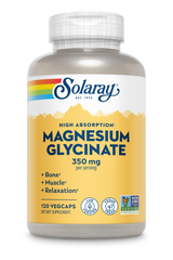 Solaray Magnesium Glycinate 350 mg | Sleep & Muscle Support