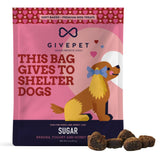 GivePet Sugar and Spice soft-baked dog treat varieties displayed together on a flat white studio background.